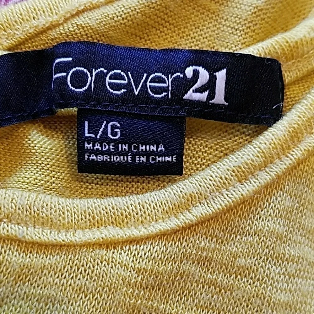 Forever 21 yellow sleeveless top
